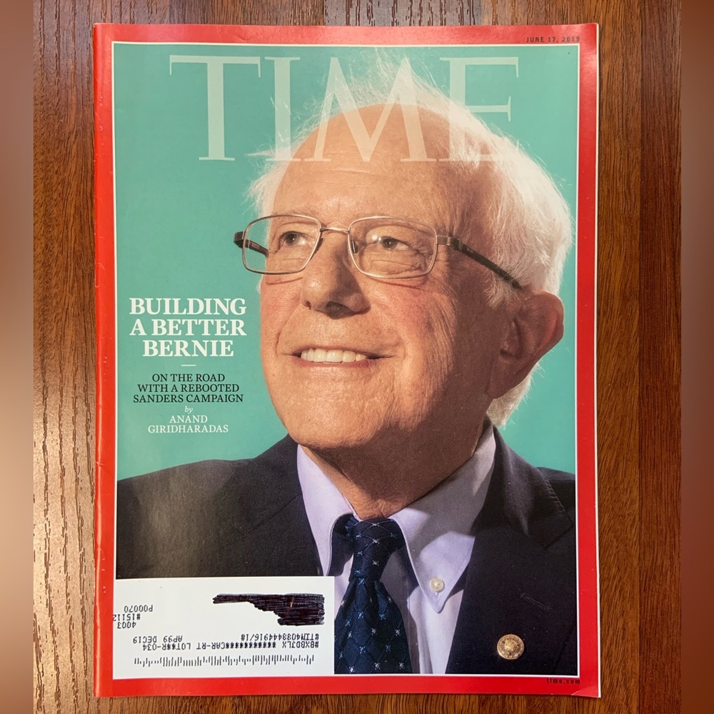 Time Magazine - Bernie Sanders - June 17, 2019